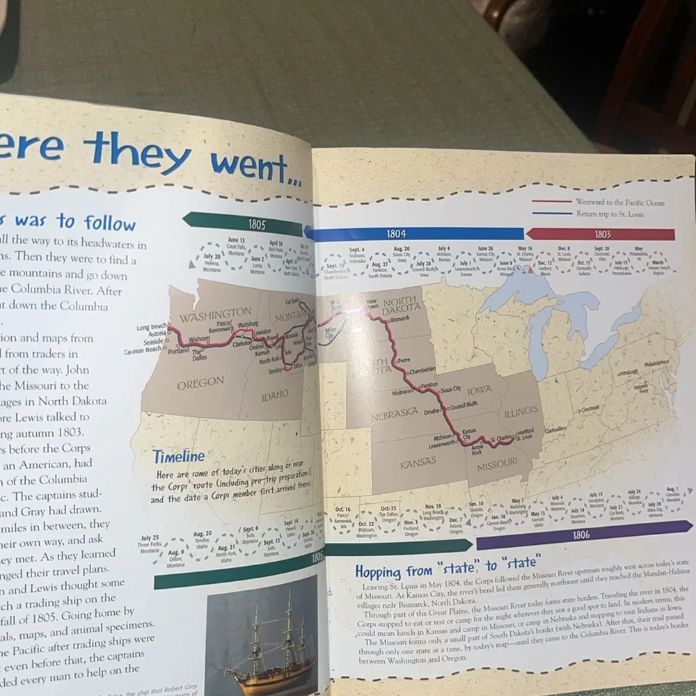 Going Along with Lewis and Clark by Barbara Fifer EUC